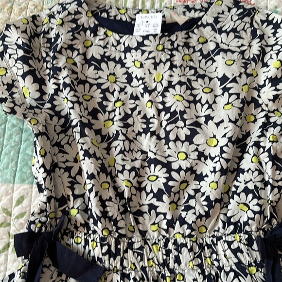 NWT CrewCuts Navy and White Daisy dress - Picture 2 of 7